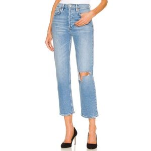 RE/DONE 70s Stovepipe in Rodeo Indigo, Sz 26